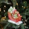 Plastic Christmas Ornaments Cute Christmas Tree Hanging Ornaments  Home Party Decor