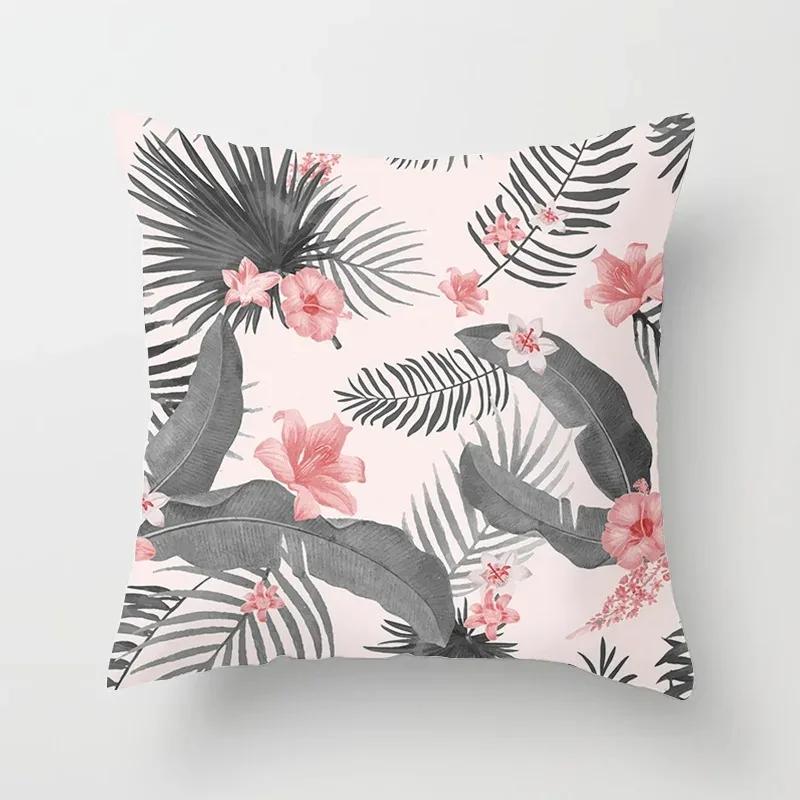 Seria cu model de flori și fluturi husă pernă decorativă husă pernă poliester pernă canapea husă pernă decorativă