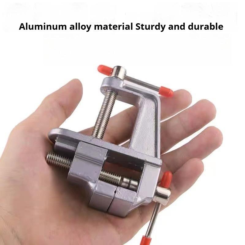 Mini Aluminum Alloy Bench Vise Flat-Jaw Vise