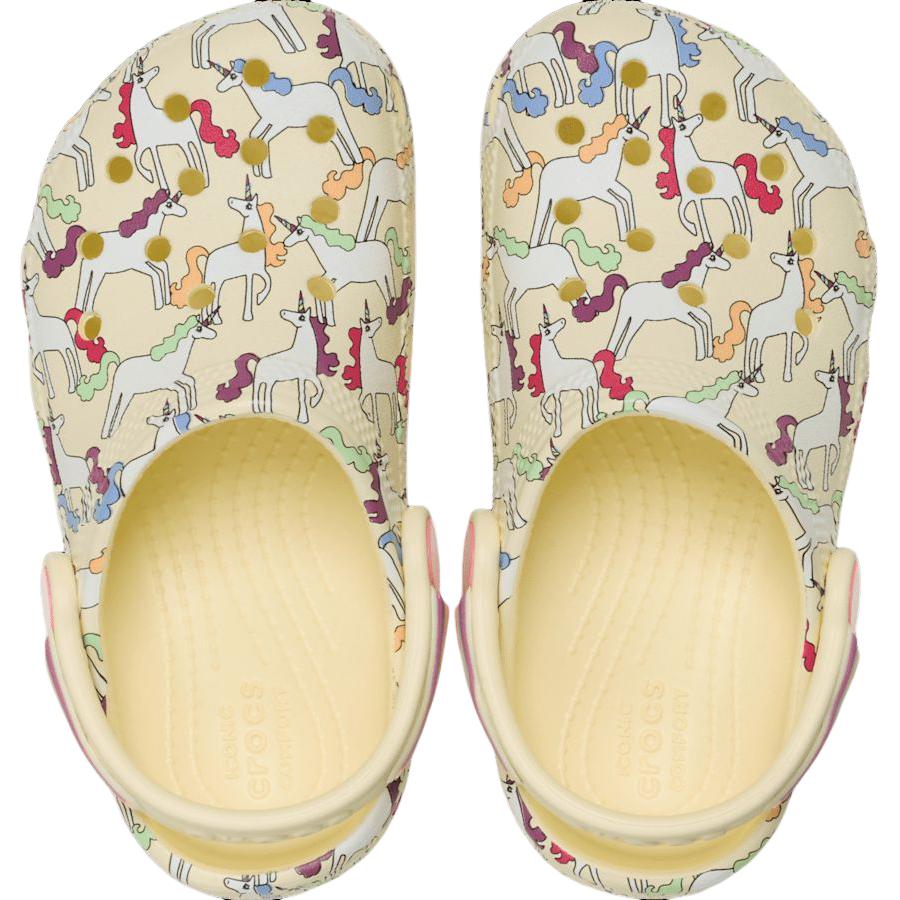 Crocs Classic Clog Comfortable Breathable Low-Top Walker Shoes Baby Shoes Yellow 212515-7CJ