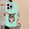 Angry Cat Bow Case for iPhone 15 Plus 12 16 Pro Max 8 11 XR 14 13 17 Air Soft Phone Cover