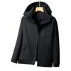 Spring and Autumn New Jacket Men's and Women's Same Windproof Removable Hat Collar Loose Casual Jacket Jacket