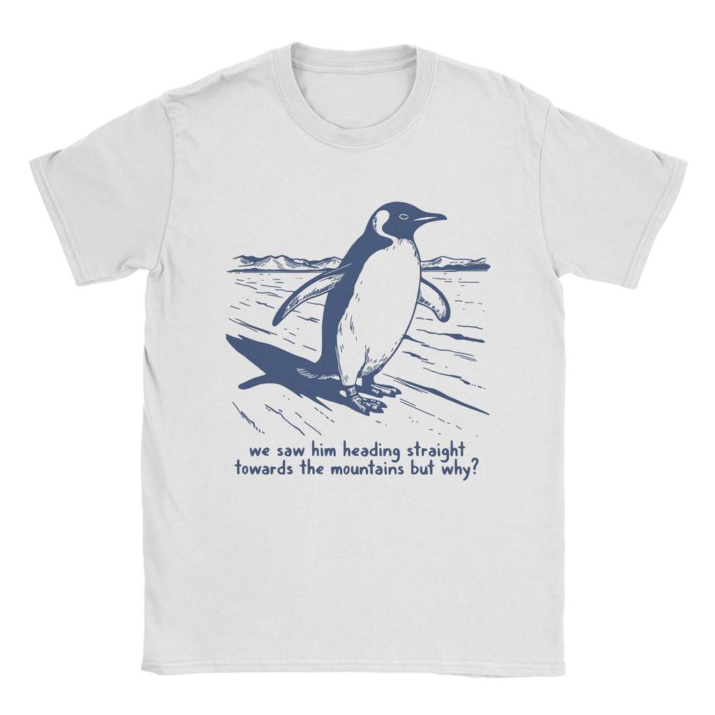 T-shirt da uomo Ma Perché Pinguino Nichilista Pinguino 1 Casual Cotone Magliette Manica Corta T-shirt Girocollo Abbigliamento Adulto