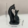 Mutter und Sohn Katzenstatue Ornamente, Katzen-Paar Skulpturen, Niedliche Katzen Dekorationen Schreibtisch Heimdekorationen, Valentinstagsgeschenke