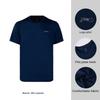 Li-Ning Fashionable Versatile Solid Color Round Neck Short Sleeve T-Shirt Men tops Guangdong-Blue ATSW663-3