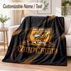 Custom Text Flannel Blanket Hull FC Print Warm Cozy Blanket Home Sofa Bedding