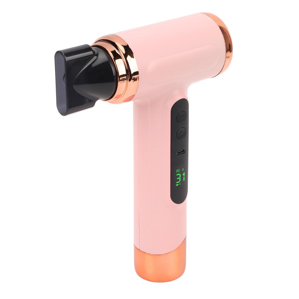 Cordless Hair Dryer Portable Travel Rechargeable Lightweight Hot Cold Blow 200W for Dormitory