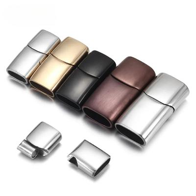 Assorted Sizes Stainless Steel Magnetic Clasps for DIY Bracelet Jewelry Making 8x4mm 10x5mm 12x6mm Jewelry Parts Accessories