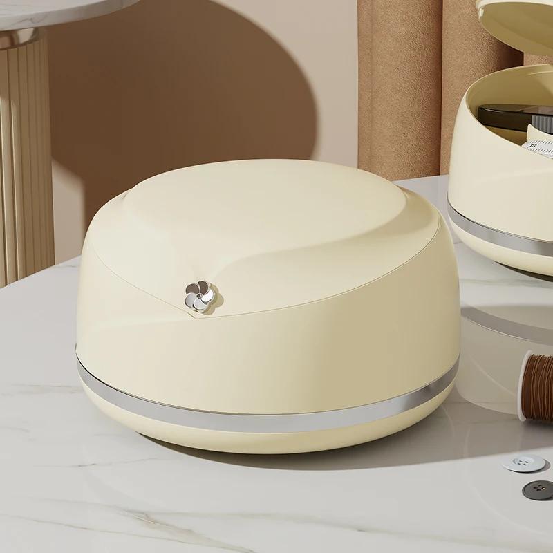 Portable Sewing Box Divided Into Compartments To Store 24 Sets of Sewing Tools Light Luxury Household Dust-proof Box Seam Ripper