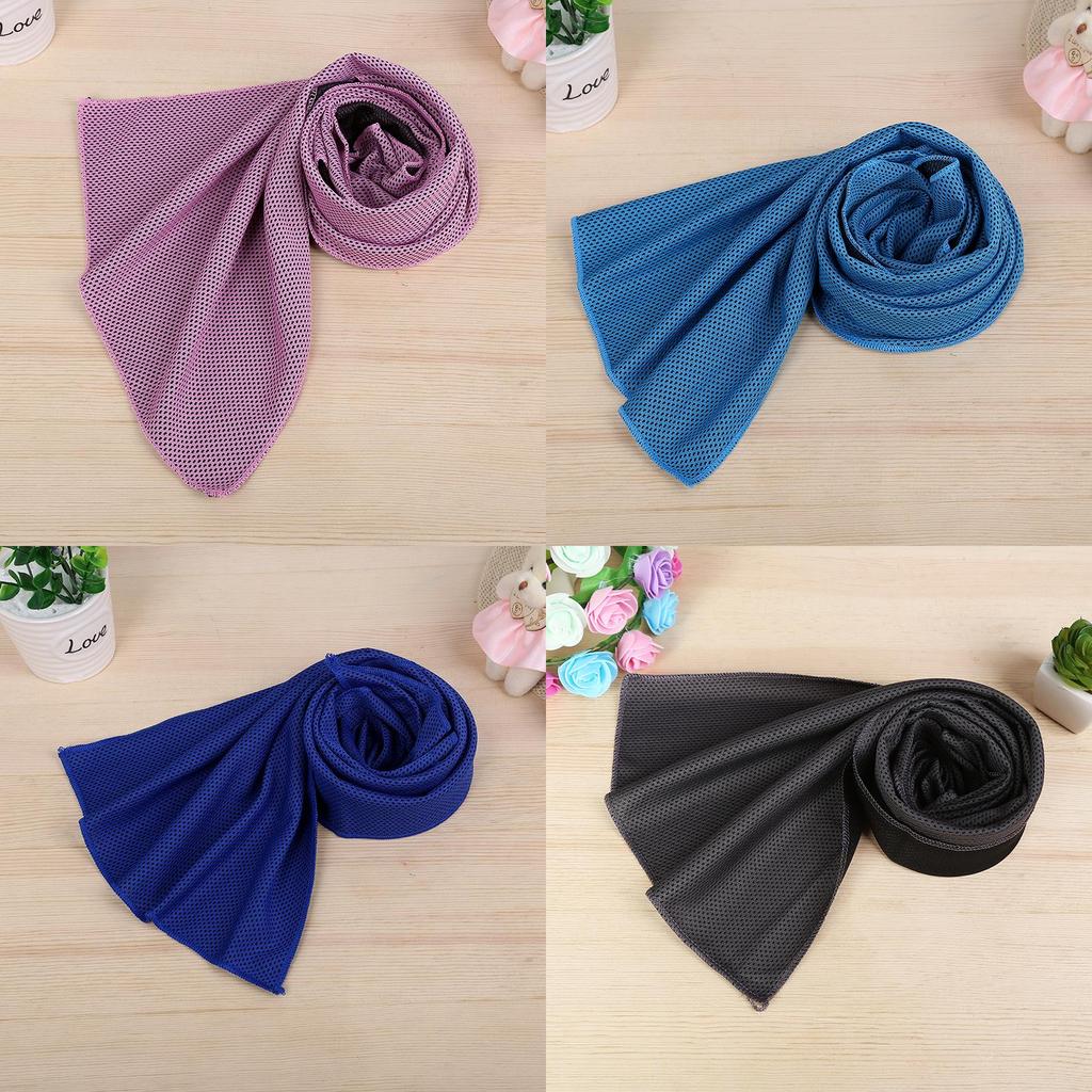 Outdoor Cooling Towel Polyester Fast Dry Ice Cold Sports Towel For Yoga Fitness