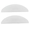 1 Pair Silicone Eyelash Perming Curler Pads Sparkle Clear White Reusable Soft Lash Lift Rods with