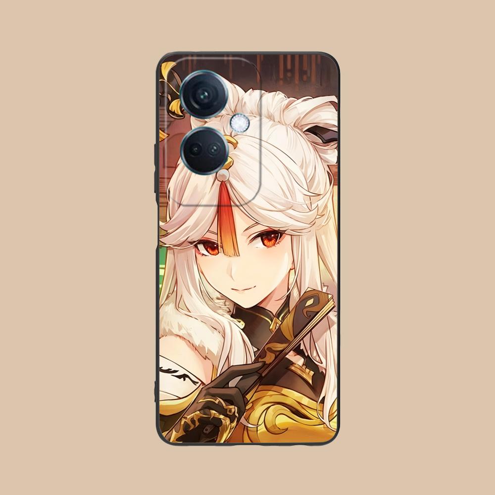 

Game GI Ningguang Matte TPU Mobile Phone Case for OPPO Find X9 X8 X7 X6 X5 X3 X2 Plus s Pro Ultra Lite Colorful Printing Cover OPPO Find X2 Pro