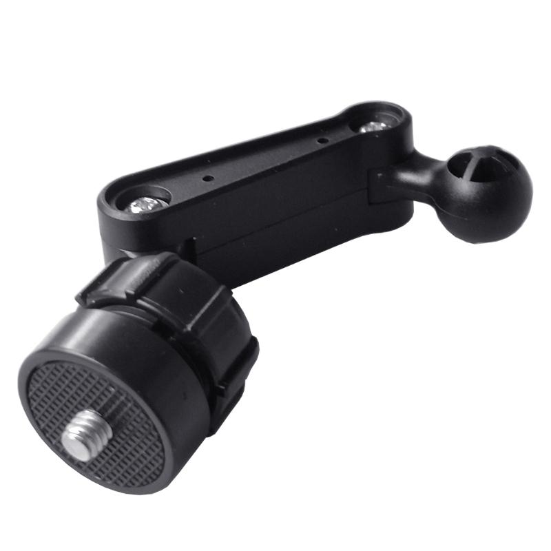 Portable Device Holder Adjustable 1/4 Inch Screw To 17mm Ball Head Mount Connector for Cameras and Live Streaming Stands