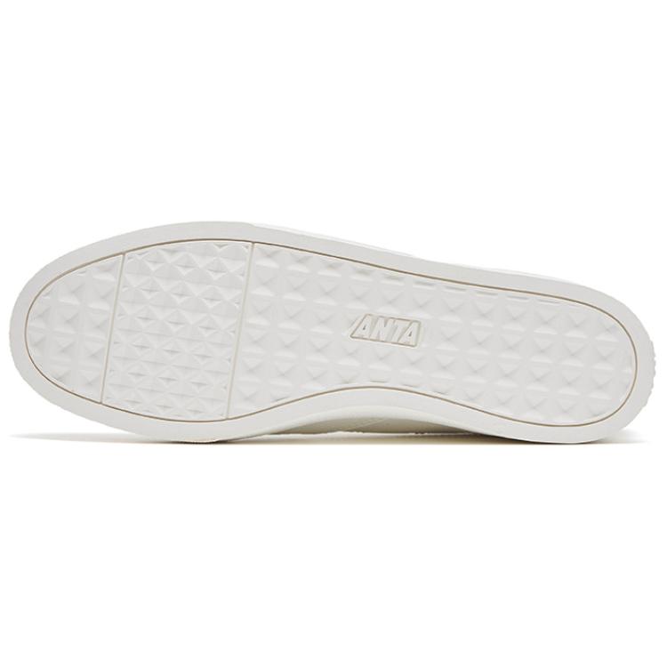 Anta Classic Versatile Slip-Resistant Durable Lightweight Low-Top Skate Shoes Women sneaker White Blue 122418015S-4