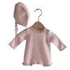 Koreansk babyvaffel-romper - Nyfødt- og småbarnsbody for vår/høst