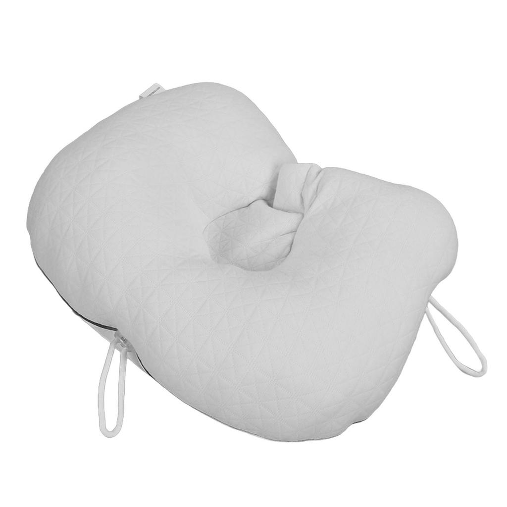 Baby Head Pillow U Shaped Soft Cozy Breathable Infant Neck Pillow with Drawstring for Home Travel Car