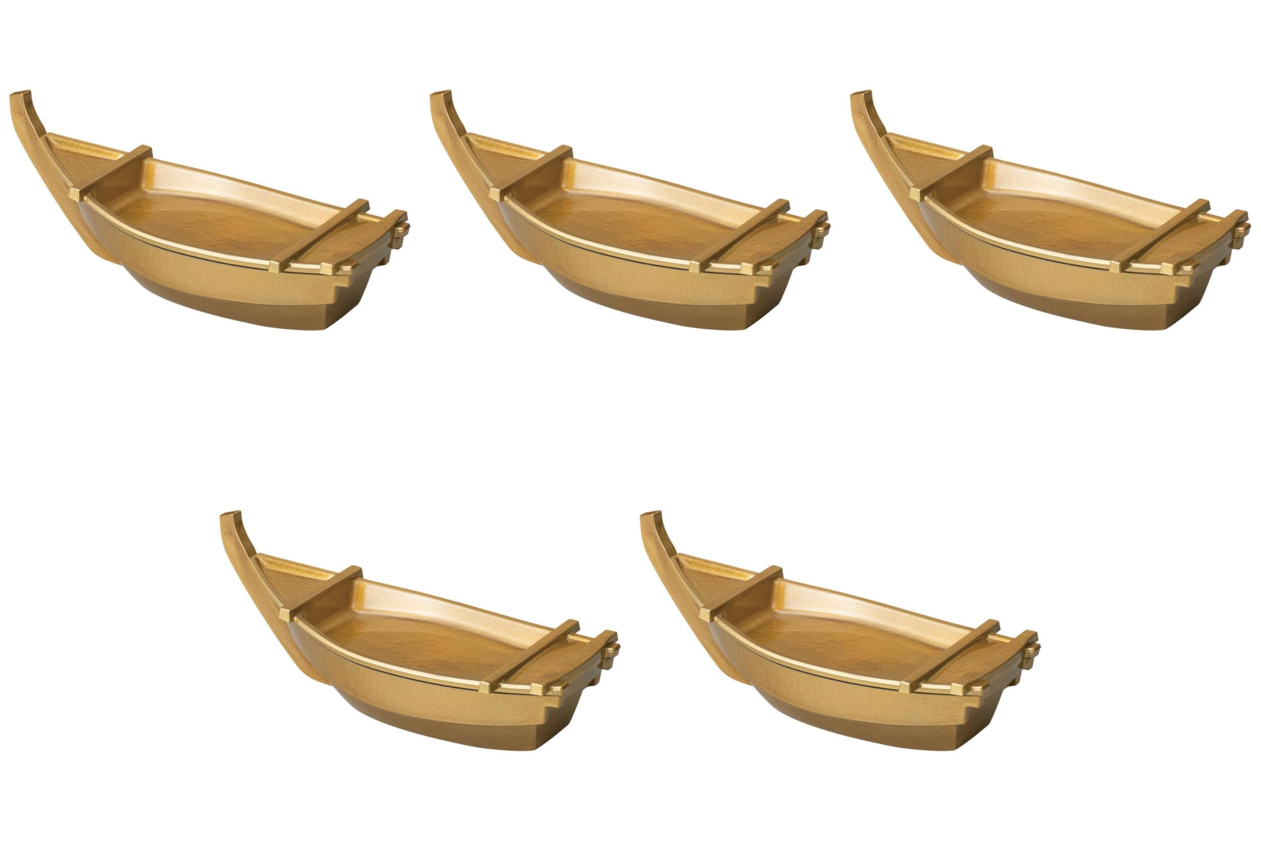 

Set of 5 Echizen Boats for 1 Kinunryu Style x x Resin Serving ABS Setomonohonpo [A] Person, [35 13.8 12.8 cm] Plates, Resin,