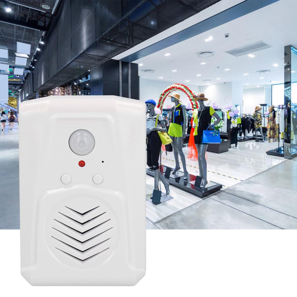 Entrance Doorbell Infrared Motion Sensor Welcome Voice Prompt Alarm Chime for Shop