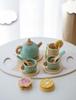 Wooden Children Simulation Afternoon Tea Set Toy Pretend Play Food Learning Role Play Game Early Learning Educational Toys  Playsets for Toddlers G