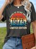Vintage 1975 50 Jahre Großartigsein Limitierte Auflage T-Shirt