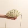 Women Shell straw woven shoulder bag new female fashionable hollow fan-shaped straw vacation beach bag