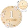 Wooden Milestone Photo Props Number Month Newborn Photography Props  for Girls Boys
