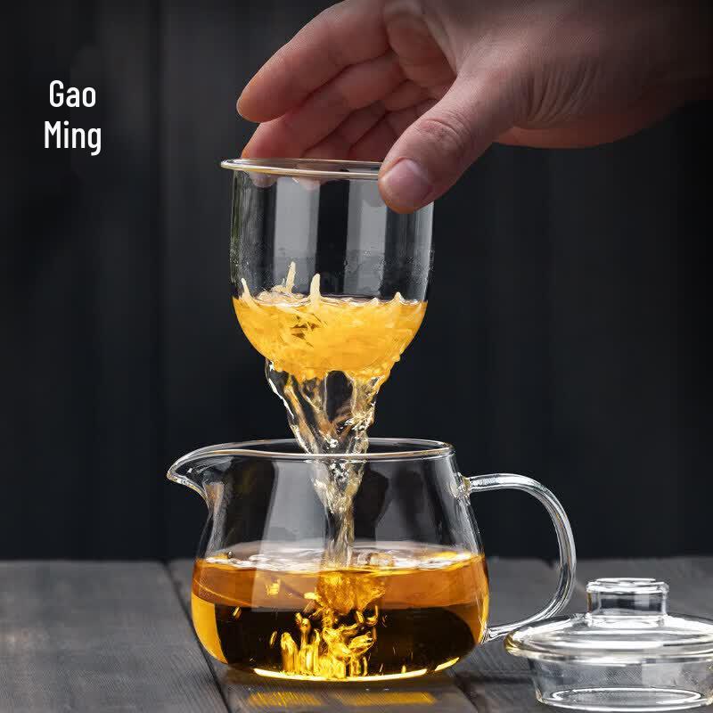 Youluo 400ML Heat-Resistant Glass Teapot with Side Handle