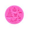 Xmas Christmas Snowman Deer Tree Silicone Mold Kitchen Baking Navidad Chocolate Candy Clay Making Cake Decoration Accessories