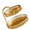 Double Layer Pastry Tray Decorative Copper Gold Biscuits Dessert Display Plate for Wedding