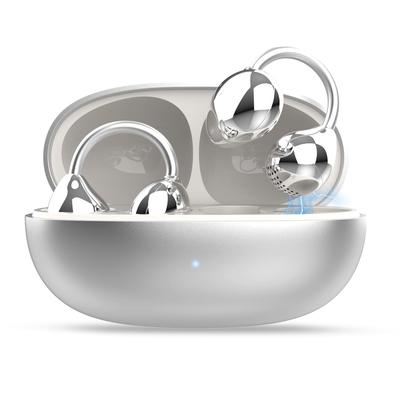 MUZEN Droplet Wireless Bluetooth Noise 38 Hours Fast Flexible Earbuds, 5.4, Cancelling, Hi-Fi Sound, Playtime, Charging, C-Bridge, (Silver)