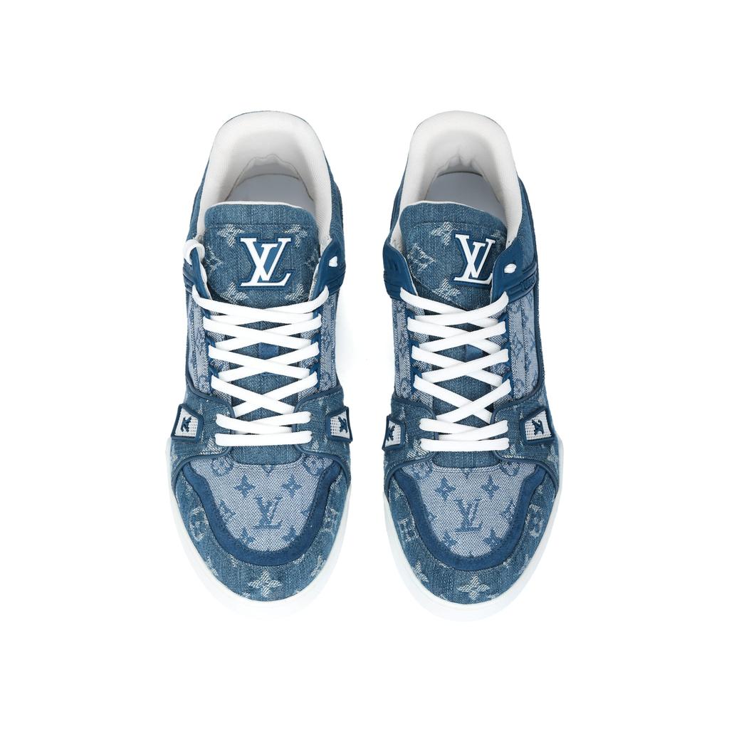 Louis Vuitton Trainer Sneakers 'Denim Monogram' 1A7S54