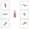 Set di Tappi in Sughero per Testata di Flauto in Ottone Placcato Argento di Alta Qualità con Piastra Riflettente