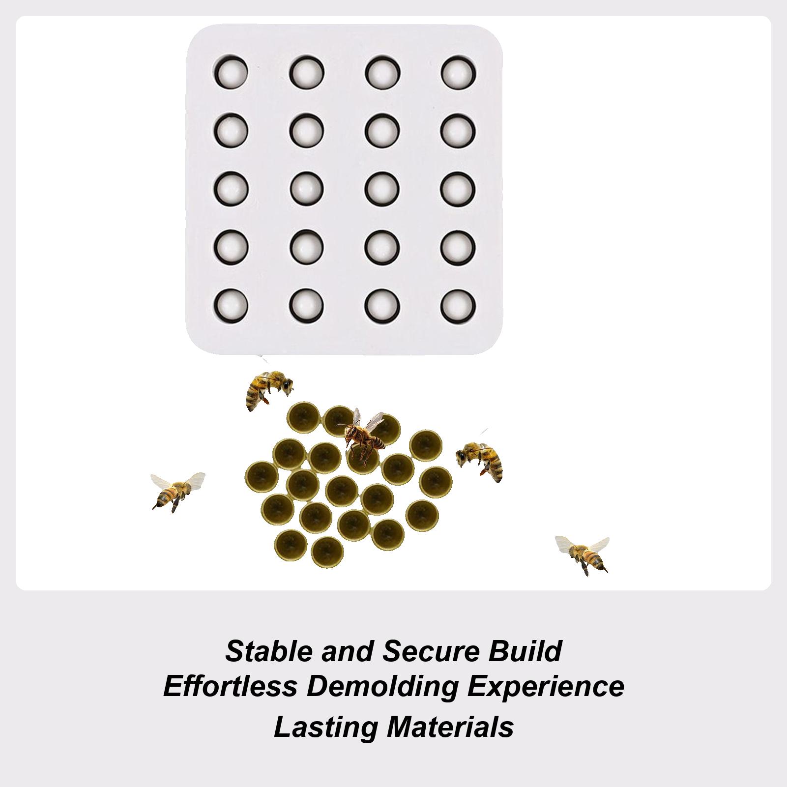 

Силиконовые инструменты для маточника 20-ячеечная форма для восковых ячеек с антипригарным покрытием, термостойкая, нелипкая, стабилизирующая, ручные пчеловодческие инструменты для красный