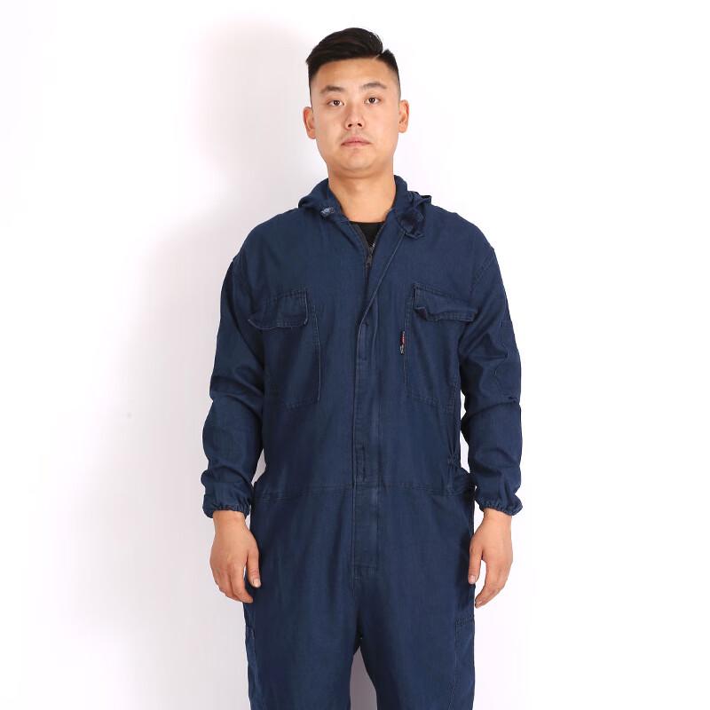 DAXTE Летний легкий джинсовый рабочий комбинезон M