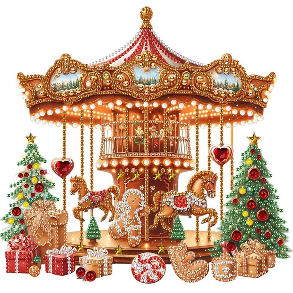 5D DIY Partial Special Shaped Drill Diamond Painting Kit Decoration 30x30cm