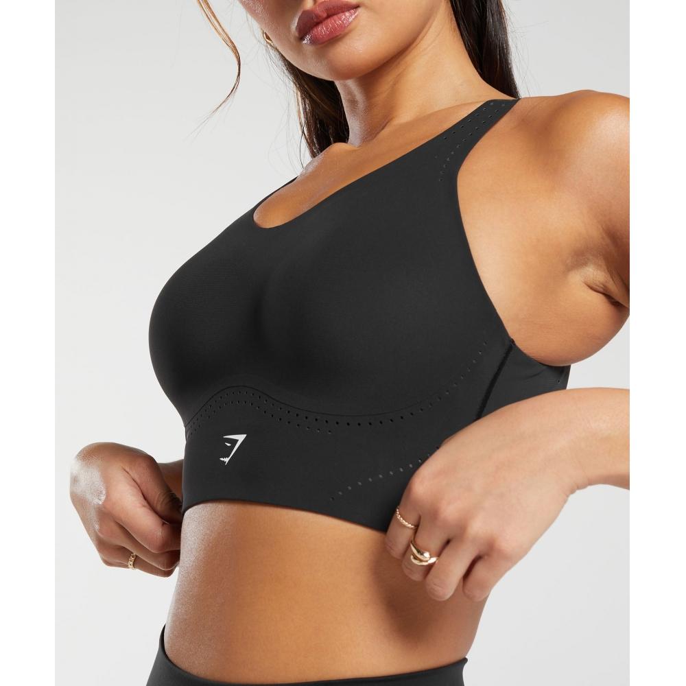 Gymshark Longline Crossback Sports Bra Black B6a6l Bb2j