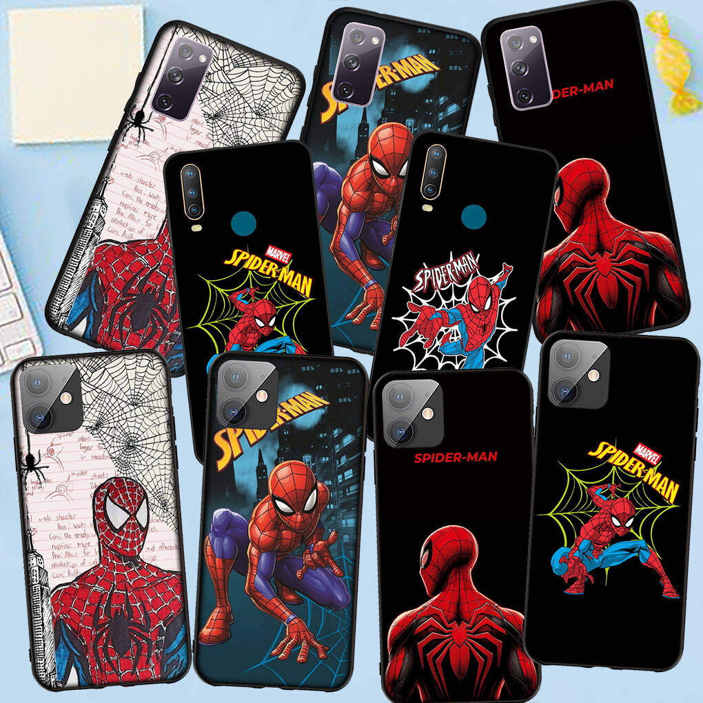 Phone Case for Samsung Galaxy S25 S23 S22 S24 Ultra FE A05 A06 A15 A16 A36 A37 A35 A54 A55 A56 A57 A25 A26 A53 Super Spiderman Spider Man Marvel Cover