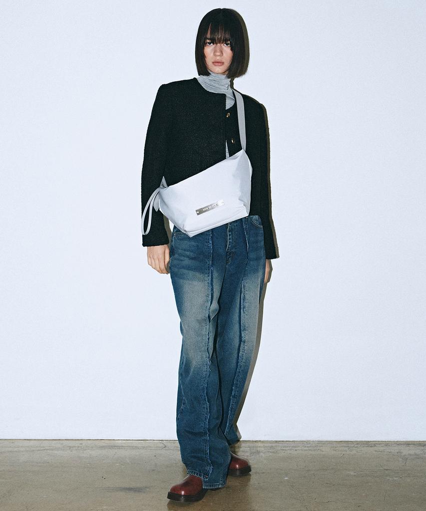 Nick&Nicole Crystal Nylon Multi Way Bag_Silver