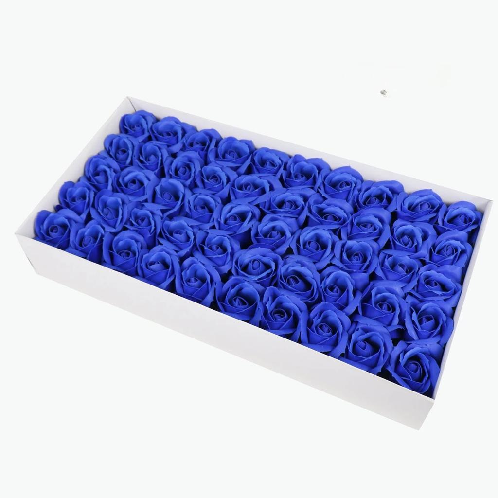 50Pcs Artificial Flower Roses Heads Dia4.5cm Wedding Decor Flower DIY Handmade Soap Flower Valentine's Day Gift Roses