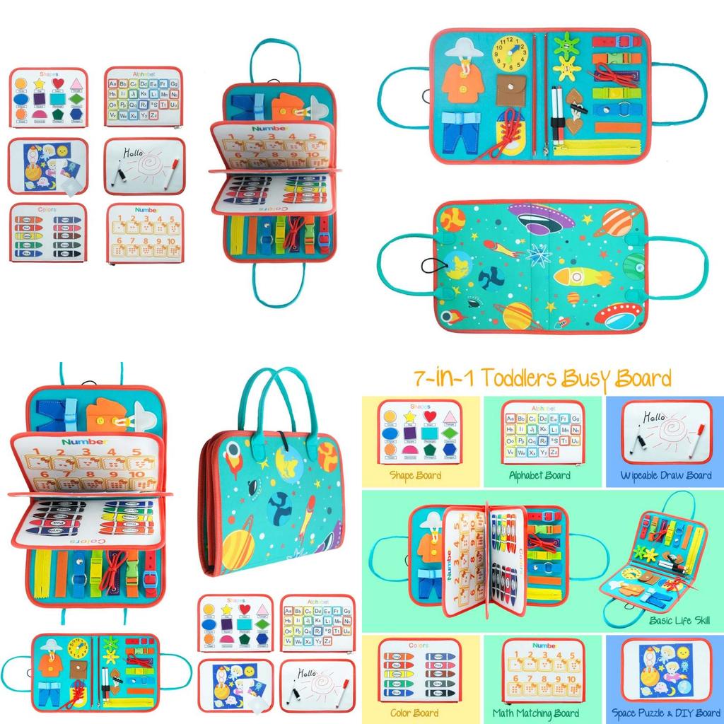 Educational Children's Toy Learning Board With 20 Different Play Possibilities