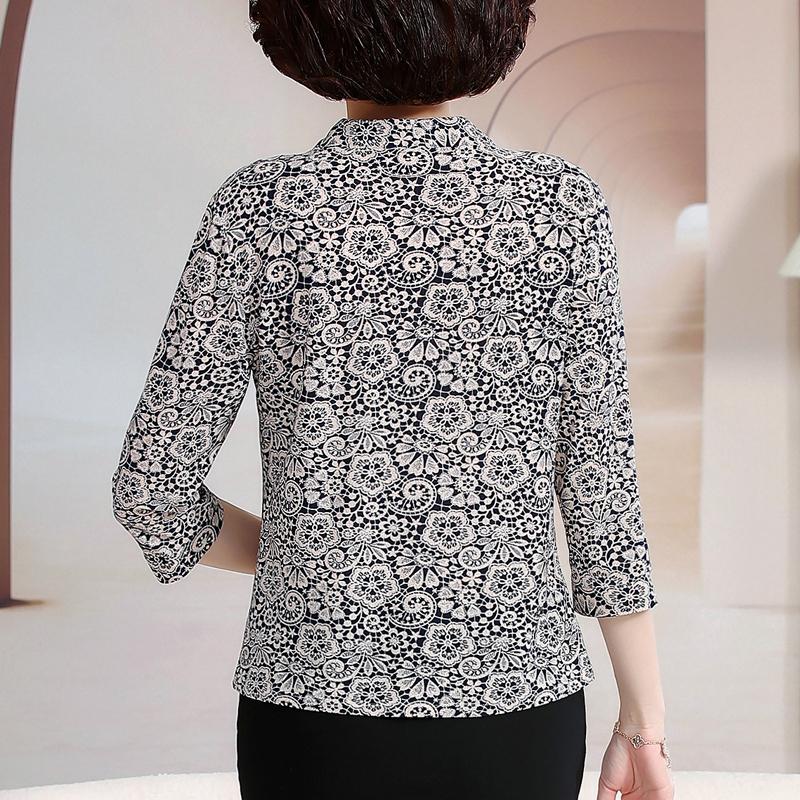 Elegante Sommer Top Weibliche Hemd Beiläufige Lose Frau Vintage Bluse Sommer Kleidung