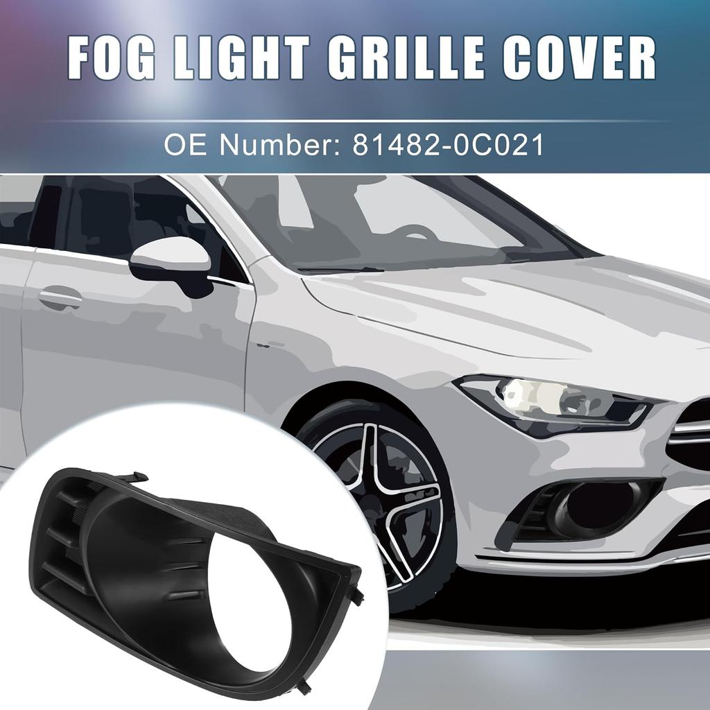 Front Left Driver Side Fog Light Grille Cover 81482-0C021 Fog Light Bezel Cover Trim for Toyota Sequoia 2008-2016