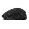 Denim Beret Men's Retro Forward Cap British Newsboy Hat