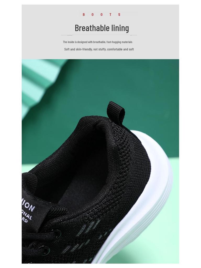 Quanzhou Women's Mesh Breathable Sneakers - Soft Sole Casual Travel & Running Shoes for Military Training Students