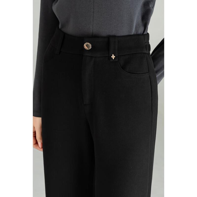 Mengshuya Women's High-Waist Four-Way Stretch Flared Trousers