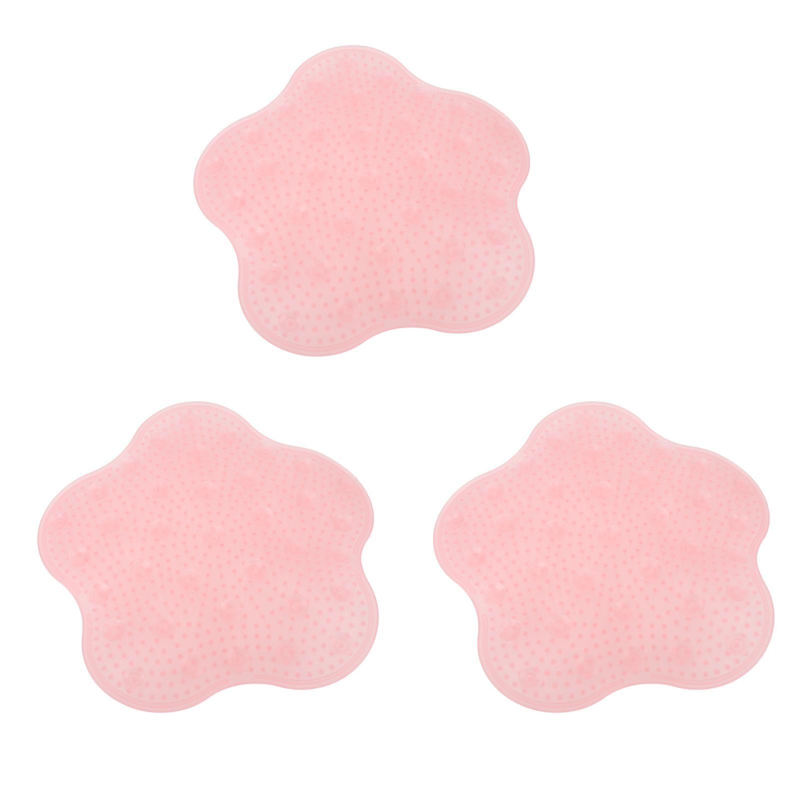 

3шт. Силиконовая настенная массажная подушка для ванны для ног и спины, щетка с нескользящей поверхностью