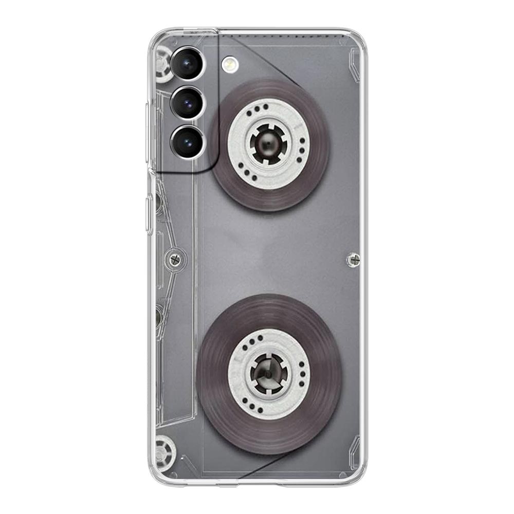 Phone Case For Samsung Galaxy S25 S24 S23 FE S22 Ultra S20 S21 5G S10 Plus S10E Soft Clear Cover vintage Cassette Tape