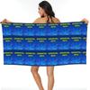 Video Game Geometry Dash  Beach Towel Soft Microfiber Quick Dry Absorbent Quick Towels For Swimming