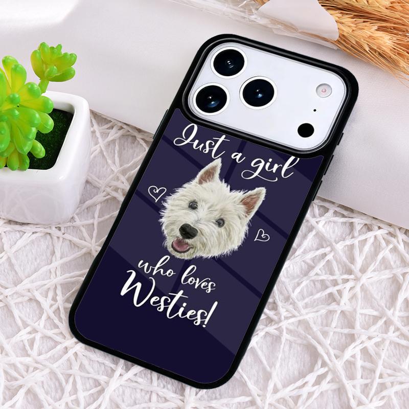 West Highland Terrier Westie Funda Shockproof Phone Case for iPhone 17 Air 16e 15 11 12 14 13 Pro Max Cover Coque