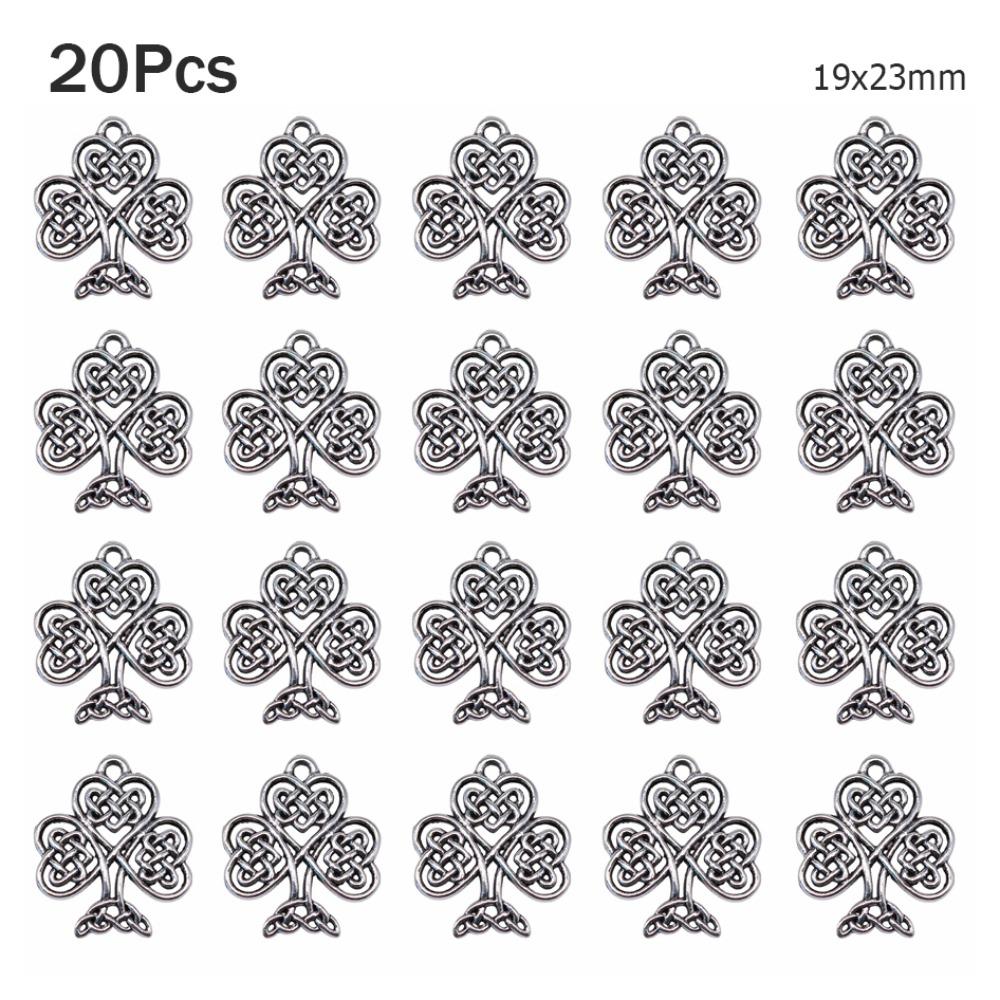 20Pcs Versatile Alloy Jewelry Making Charms 19x23mm Size Tree Design DIY Craft Pendant Antique Silver Love Tree Pendant Girls